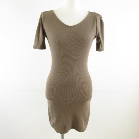 ⭐️ケイミー サックワンピース Ｖネック 半袖 体型補正　M 日本製 Vネック ツイル キャミワンピース[品番：AZ000003677]｜andme