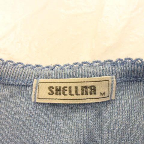 シェルナ SHELLNA アンサンブル カーディガン 七分袖 タンクトップ 水色 M *A52 レディース｜vectorpremium｜03