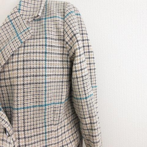 専用50's VINTAGE　ツイードチェスターコート &.NOSTALGIA ツイードチェスターコート ロング 長袖 チェック ベージュ