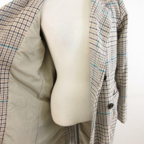 専用50's VINTAGE　ツイードチェスターコート &.NOSTALGIA ツイードチェスターコート ロング 長袖 チェック ベージュ