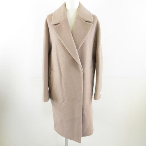 ズーク ZOOC チェスターコート ロング 長袖 ピンクベージュ S *T72