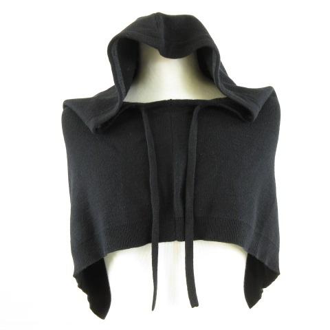 未使用品 ハク スーパーハッカ H.A.K バラクラバ付き配色Vネックニット 