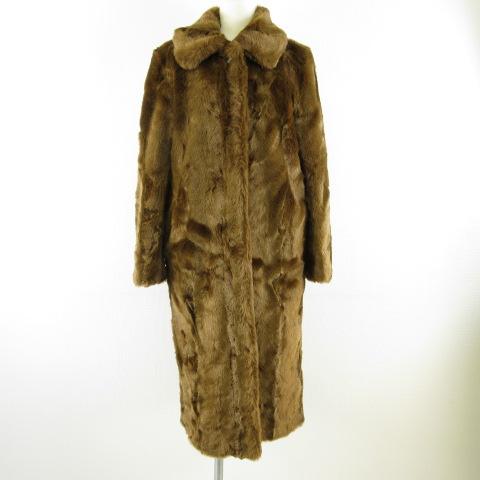 リリーブラウン Lily Brown ロングコート 長袖 フェイクファー ステン