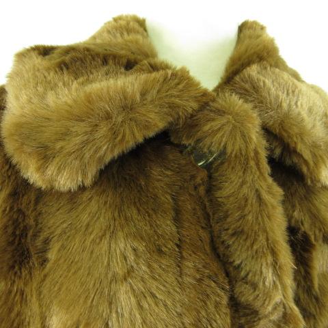 リリーブラウン Lily Brown ロングコート 長袖 フェイクファー ステン