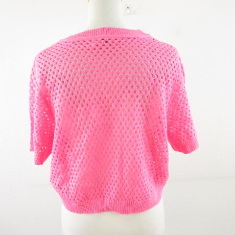 ★新品タグ付★CADUNE フレンチメッシュニット　ピンクM ☆新品タグ付☆CADUNE フレンチメッシュニット ピンクM - メルカリ