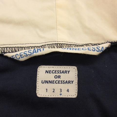 necessary or unnecessary アノラックパーカーハーフジップ ネセサリーオアアンネセサリー NECESSARY OR UNNECESSARY アノラック