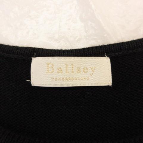 ボールジー BALLSEY トゥモローランド ニット ノースリーブ 黒 38