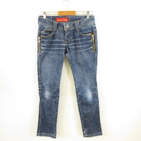 レッドペッパー RED PEPPER LABEL デニムパンツ ジーンズ ロング 刺繍