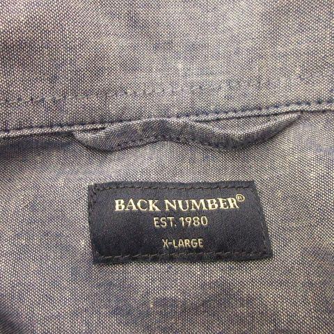 バックナンバー BACK NUMBER ワークシャツ 半袖 青 XL *A605 メンズ｜vectorpremium｜03