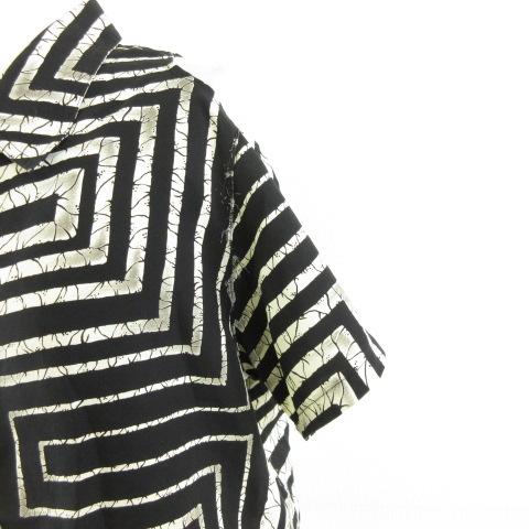 other - Giancarlo valentino シャツ カットソー 肩見せ 半袖 黒 Giancarlo valentino シャツ カットソー 肩見せ 半袖 総柄