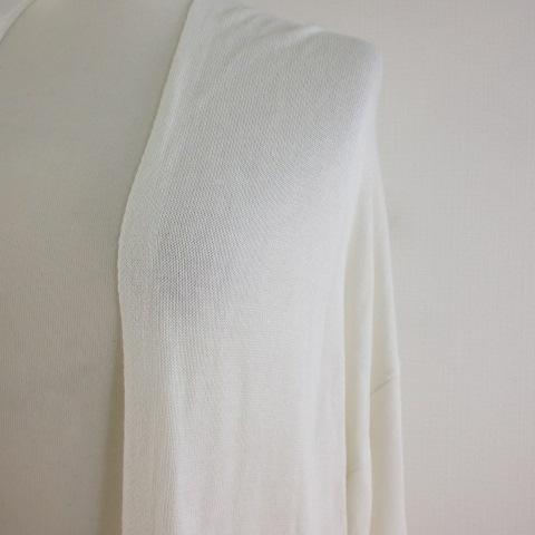 ワードトローブ wordtrobe ニットロングカーディガン 長袖 オフホワイト 白 F *T297 レディース |  | 03
