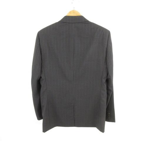 美品 HERMES ツイードテーラードジャケット 48 チェック90'S グレー 美品 HERMES ツイードテーラードジャケット 48 チェック90'S