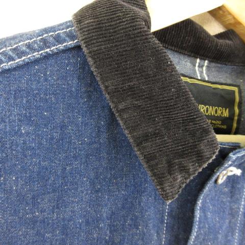 【中古】アナクロノーム anachronorm カバーオール 長袖 デニム コーデュロイ 紺 00 *T93 メンズ アナクロノーム anachronorm カバーオール 長袖 デニム コーデュロイ