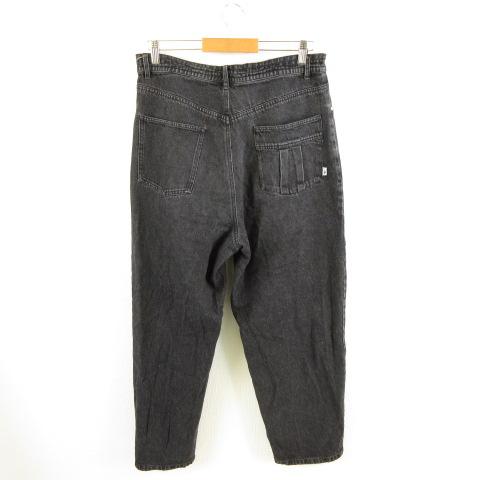 【中古】デマルコラボ dmL デニムパンツ ジーンズ テーパード 黒 3 *A871 メンズ デマルコラボ dmL デニムパンツ ジーンズ テーパード 黒 3 *A871