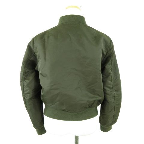 ユニクロ（UNIQLO） UNIQLO MA-1 ブルゾン ジップアップ 長袖 オリーブ