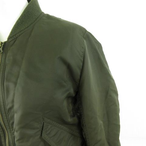 ユニクロ（UNIQLO） UNIQLO MA-1 ブルゾン ジップアップ 長袖 オリーブ
