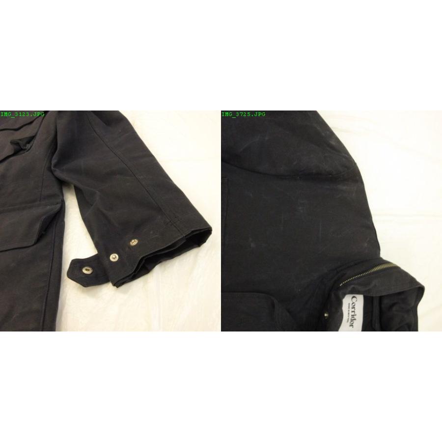 【中古】コリドー Corridor オイルドジャケット M65 ジップアップ 長袖 紺 S *A440 メンズ コリドー Corridor オイルドジャケット M65 ジップアップ 長袖 紺 S