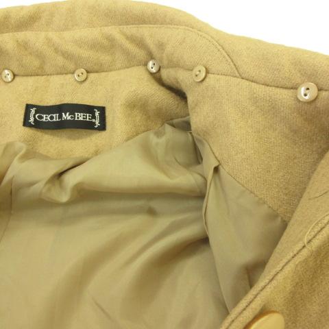CECIL McBEE セシルマクビー ポンチョコート ベージュ M *T921 