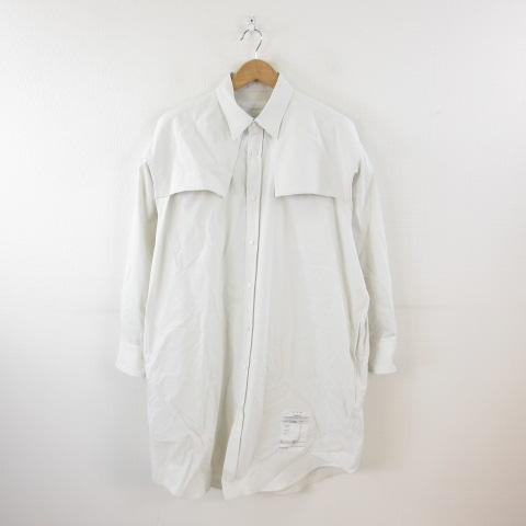 【中古】エルカルテット LQUARTET ロングシャツ 長袖 オフホワイト 白 *T807 レディース エルカルテット LQUARTET ロングシャツ 長袖 オフホワイト 白 *T807