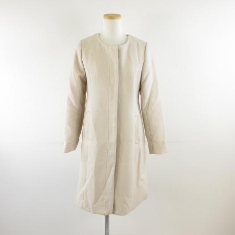 ミッシュマッシュ MISCH MASCH ノーカラーコート ロング 長袖 ベージュ 