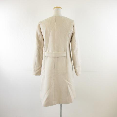 ミッシュマッシュ MISCH MASCH ノーカラーコート ロング 長袖 ベージュ 