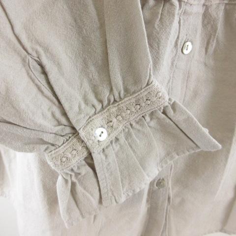 Samansa Mos2（サマンサモスモス） SM2 胸元カットワーク刺繍ブラウス