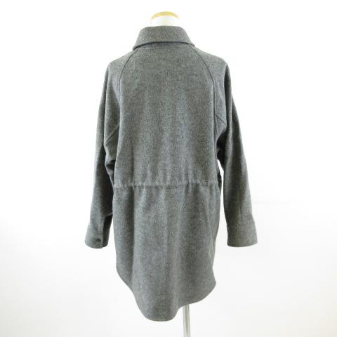 FOSI. ステンカラーコート ジャケット 長袖 ハーフ丈 グレー 38 *T738 