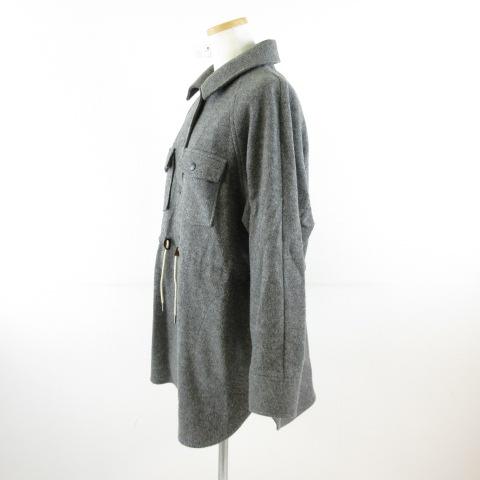 FOSI. ステンカラーコート ジャケット 長袖 ハーフ丈 グレー 38 *T738 
