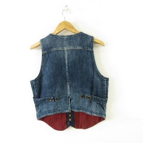 【中古】キャピタル kapital デニムベスト 青 赤 S *A299 メンズ キャピタル kapital デニムベスト 青 赤 S *A299 メンズ : ブランド