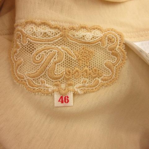 未使用品 インポートロッサ ROSSA カットソー 七分袖 レース シアー  