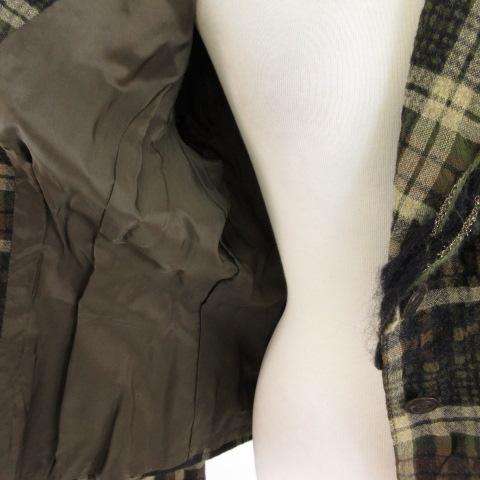 インポートロッサ Rossa ジャケット 長袖 チェック カーキ 緑 ベージュ