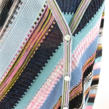 【中古】ミッソーニ MISSONI アンサンブル サマーニット カーディガン 長袖 半袖 イタリア製 48 50 *T431 レディース ミッソーニ MISSONI アンサンブル サマーニット カーディガン 長袖
