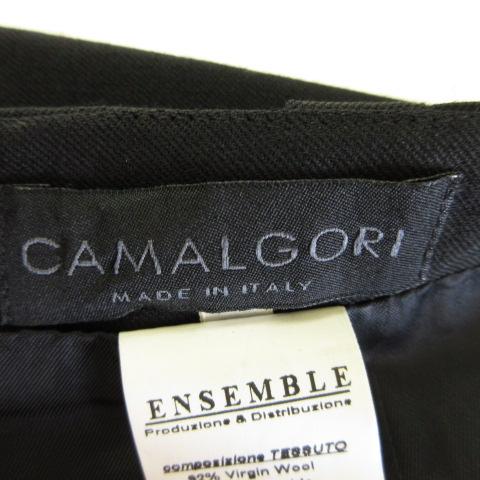 イタリア製 CAMALGORI カマルゴリ パンツスーツ 濃紺 ゆったりサイズ