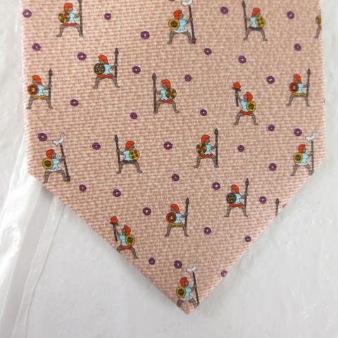 【中古】未使用品 ブルガリ BVLGARI ネクタイ 総柄 シルク ピンク *T587 ☆AA★ メンズ BVLGARI（ブルガリ） 未使用品 ネクタイ 総柄 シルク ピンク *T587