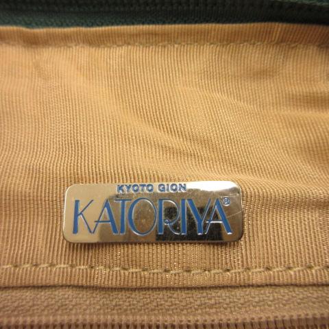 KATORIYA 香取屋 ワンショルダーバッグ 2way レザー 緑 *T614