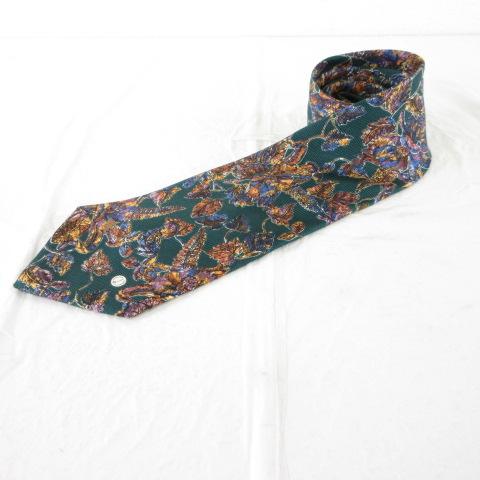 ダンヒル dunhill ネクタイ 総柄 シルク 緑 *T291 dunhill（ダンヒル） ネクタイ 総柄 シルク 緑 *T291 メンズ