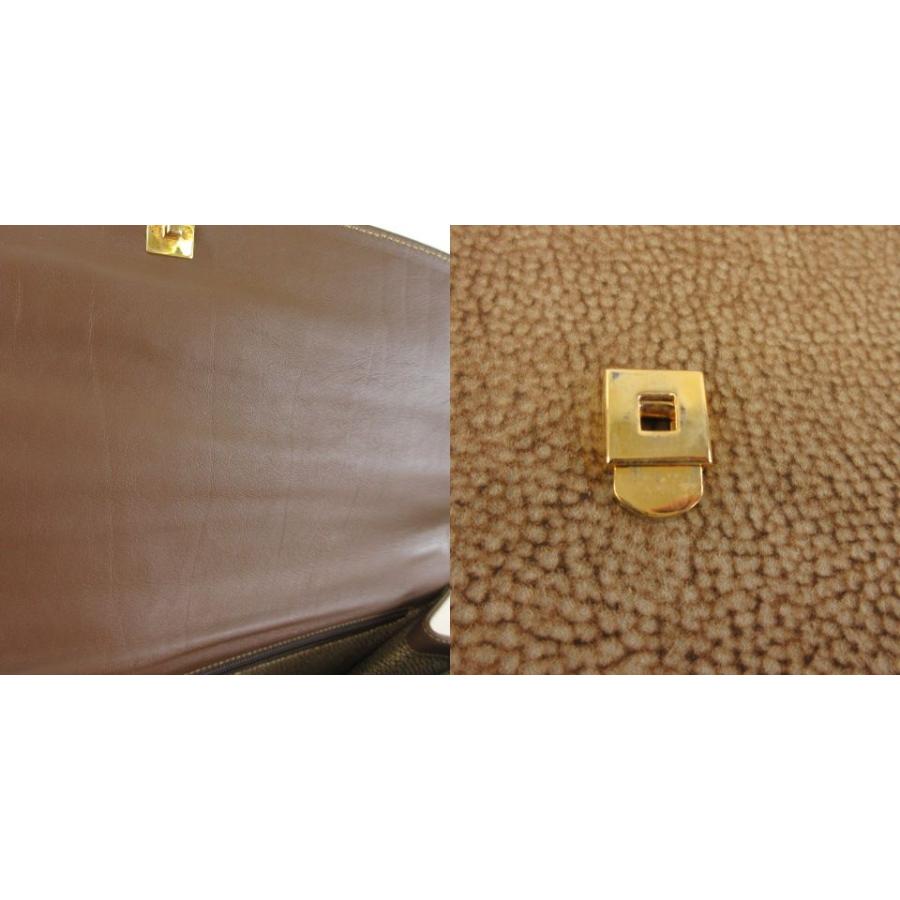 ボルボネーゼ BORBONESE by redwall クラッチバッグ レザー 茶 *T318