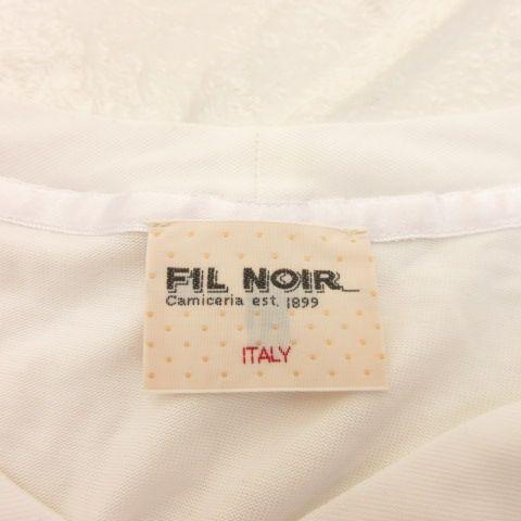 FIL NOIR カットソー Vネック 半袖 白 XS *A425 FIL NOIR カットソー Vネック 半袖 白 XS *A425 レディース : ブランド