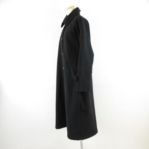 未使用品 モーメント MOMENT ステンカラーコート ロング 長袖 黒 L