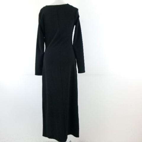 ZARA（ザラ） ワンピース ロング 長袖 アシンメトリーネック スリット