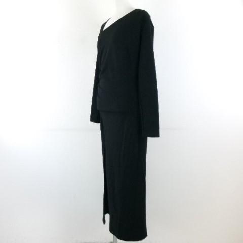ZARA（ザラ） ワンピース ロング 長袖 アシンメトリーネック