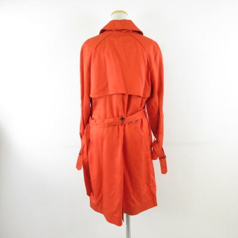 COACH（コーチ） トレンチコート ロング 長袖 オレンジ M *A617