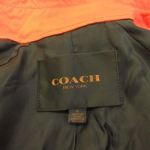 COACH（コーチ） トレンチコート ロング 長袖 オレンジ M *A617