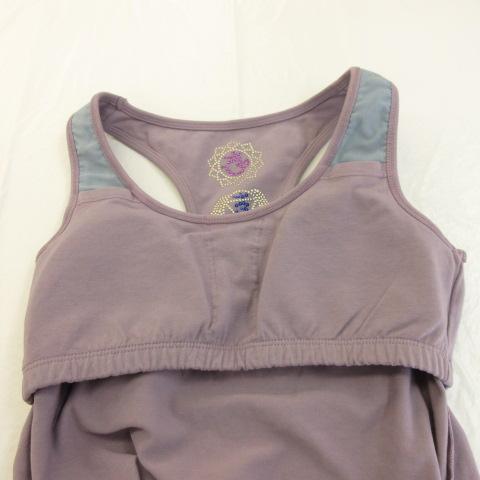 リリーロータス LILY LOTUS スポーツウェア ヨガ タンクトップ 紫 M