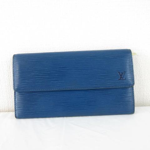 LOUIS VUITTON（ルイ・ヴィトン） 長財布 エピ レザー 青 *A871 メンズ
