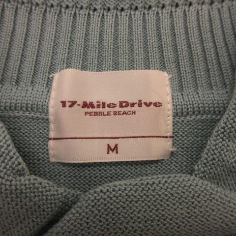 17 MileDrive ニット セーター 長袖 ミントグリーン 緑 M *T112 メンズ 