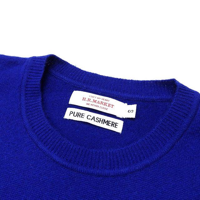 中古 ハリウッドランチマーケット Hollywood Ranch Market ピュアカシミヤ クルーネックニット セーター 長袖 S ブルー 青 聖林公司 メンズ レディース 118 ブランド古着販売のベクトル 通販 Yahoo ショッピング