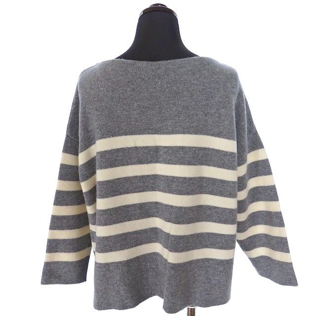 ルトロワ Letroyes ボートネック カシミヤニット セーター S グレー