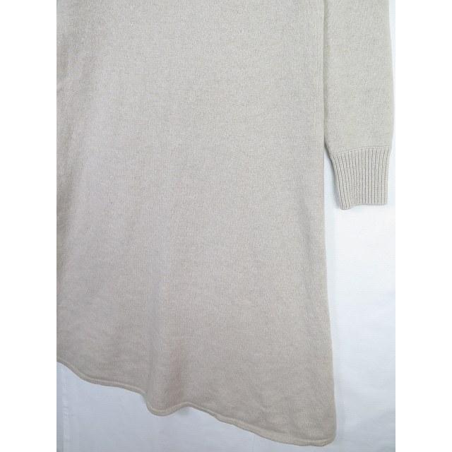 中古 23区 オンワード樫山 My Standard ウール カシミアブレンド ニットワンピース Aライン 38 ライトベージュ 2sa3163 レディース ベクトル 古着 限定価格セール