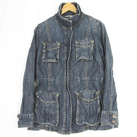 パターン レディースデニム　ジップ付き　ジャケット　XS